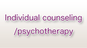 Individual counseling/psychotherapy